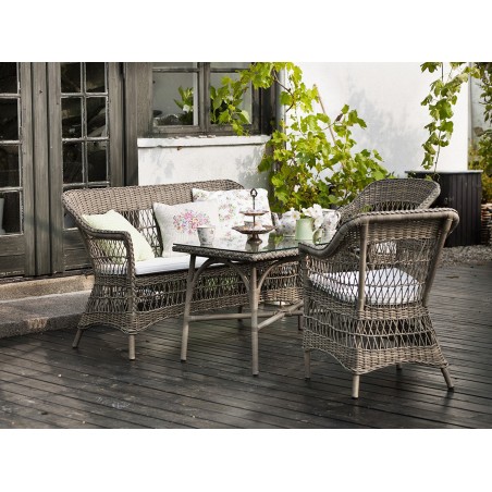 Charlot 2-vietīgais dīvāns ar spilvenu komplektā