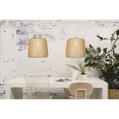 Serengeti kulons lampa izgatavota no bambusa