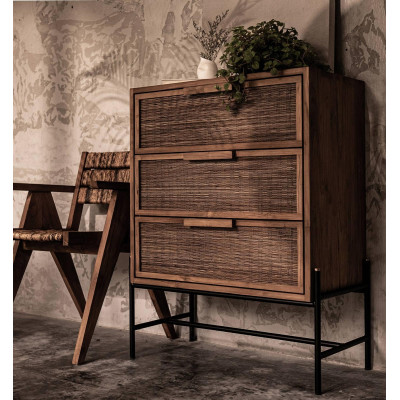 Coco kumode ar 3 atvilktnēm