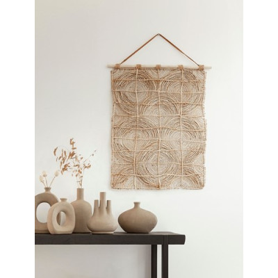 Apaļš un apaļš sienas panelis