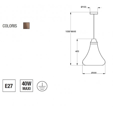 Piekaramā lampa Nashi