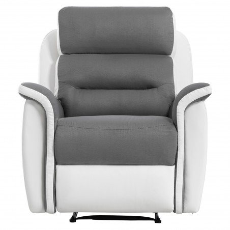 Manuele relaxfauteuil 9222 in kunstleer en microvezel