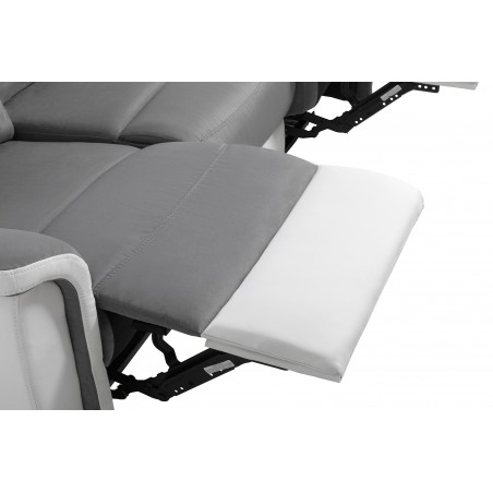 Handmatige relaxbank 3-zits 9222 in kunstleer en microvezel