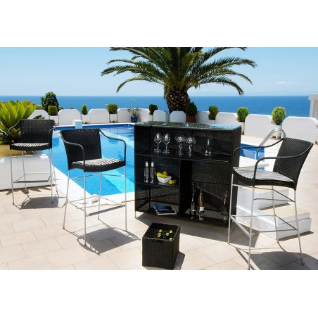 Pluto outdoor barstoel