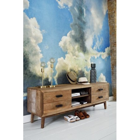 Vintage TV-meubel met 4 lades