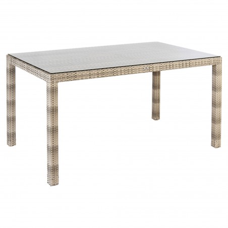 Ocean Pearl rechthoekige tafel met glazen blad