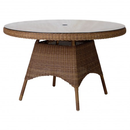 San Marino ronde tafel op glazen blad