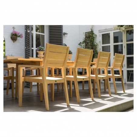 Tivoli stapelbare fauteuil met hoge rugleuning