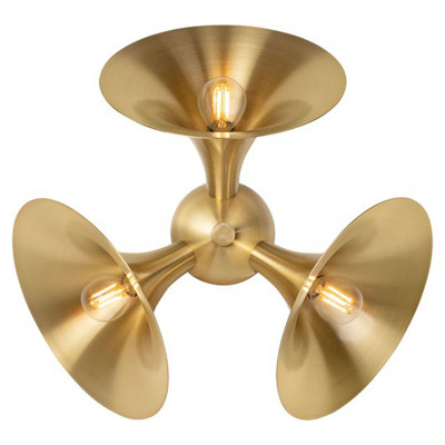 Jazz wandlamp van messing