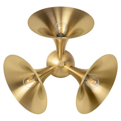 Jazz wandlamp van messing