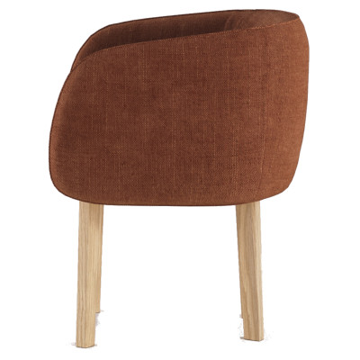 Eikenhouten fauteuil Nido