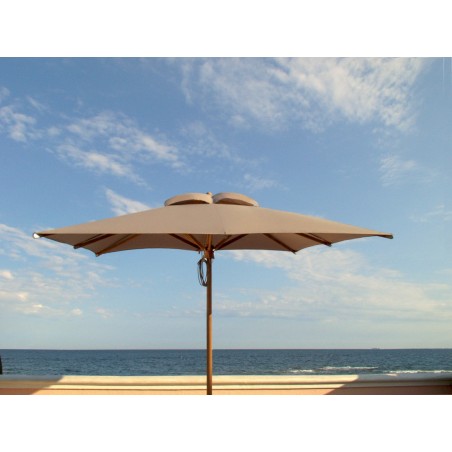 Teakhouten parasol diameter 3,2 m