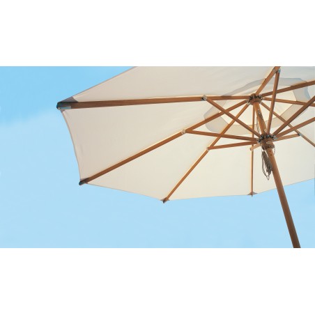 Teakhouten parasol diameter 3,2 m