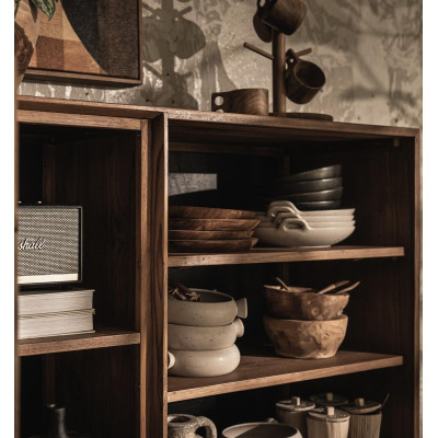 Karma-kast met 1 deur, 3 planken en 1 rek