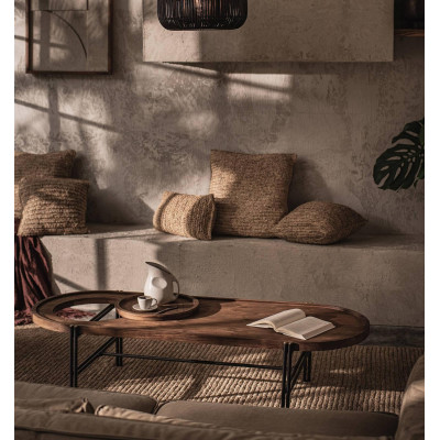 Coco salontafel met dienblad