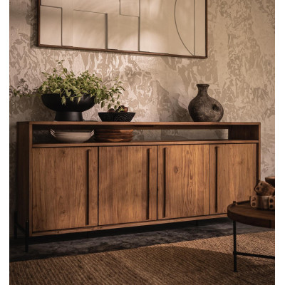 Outline dressoir met 4 deuren en legplanken