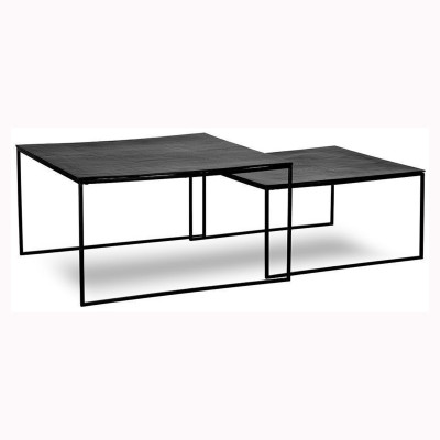 Set van 2 uitschuifbare salontafels Escala