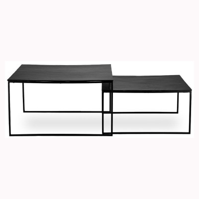 Set van 2 uitschuifbare salontafels Escala