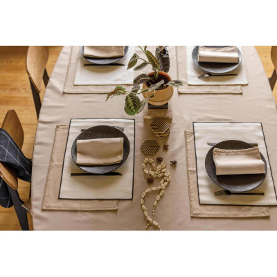 Set van 6 gerecycleerde Laora placemats