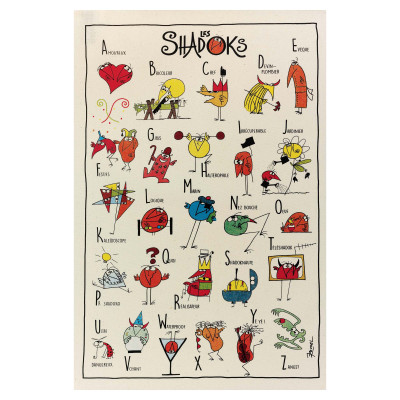 Shadoks Abaire theedoek