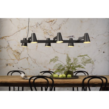 Lampa wisząca Biarritz z 6 ramionami