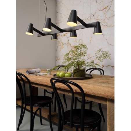 Lampa wisząca Biarritz z 6 ramionami