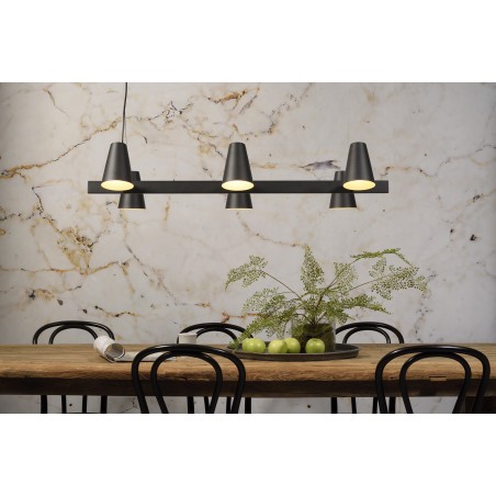 Lampa wisząca Biarritz z 6 ramionami