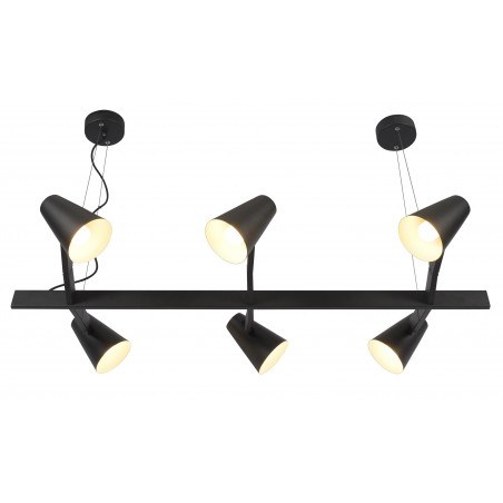 Lampa wisząca Biarritz z 6 ramionami