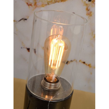 Lampa stołowa Athens z marmuru i szkła