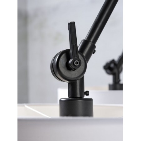 Lampa wisząca Amsterdam z bawełny z 5 abażurami