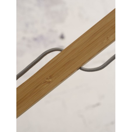 Lampa stojąca Bali z bambusa z dwoma przegubami