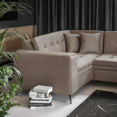 Panoramiczna rozkładana sofa narożna Montez