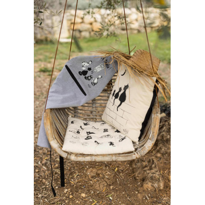 Fartuch kuchenny Dubout z zegarem dla kota