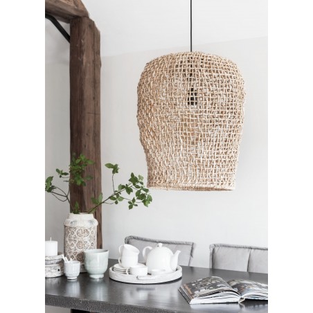 Lampa wisząca Formentera z liści bananowca