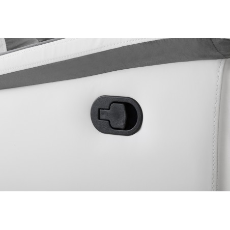 Poltrona de relaxamento 9222 manual em couro sintético e microfibra