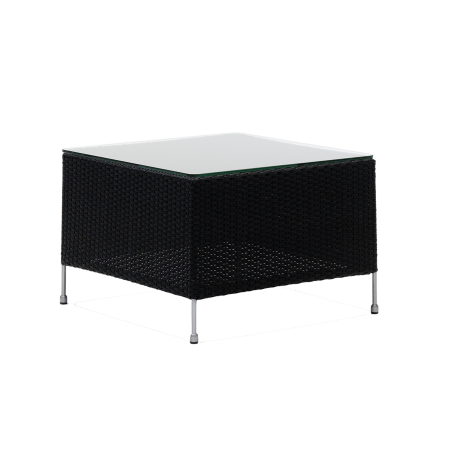 Mesa de centro exterior Orion com tampo em vidro