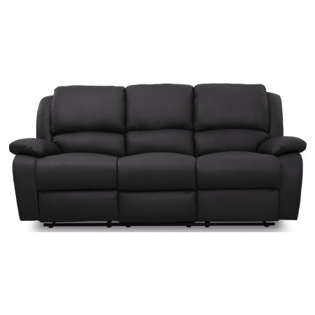 9121 Sofá de relaxamento manual de 3 lugares PU