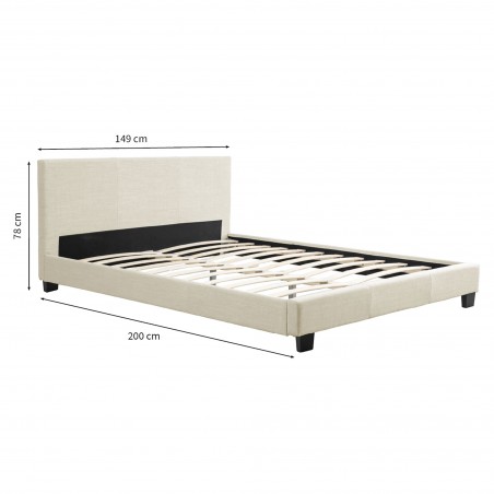 Estrutura de cama Monaco com cabeceira