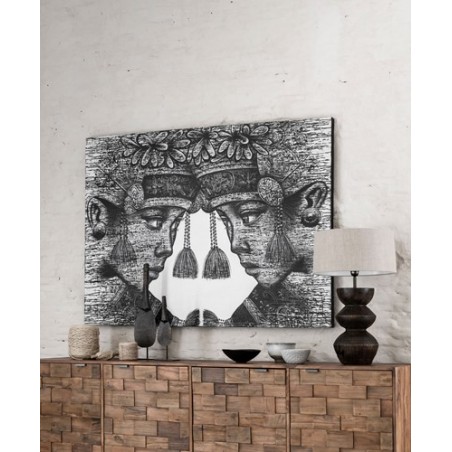 Pintura de gêmeos balineses