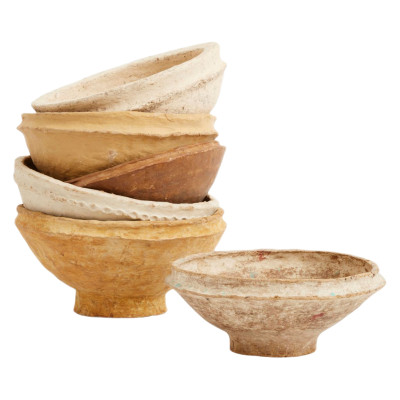 Taça vintage de papel machê