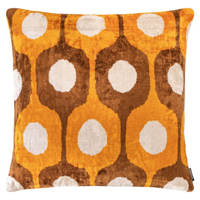 Almofada Ikat com padrões ovais