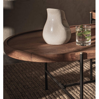 Conjunto de 2 tampos de mesa ovais Coco