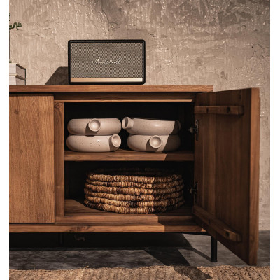 Aparador de contorno baixo com 4 portas