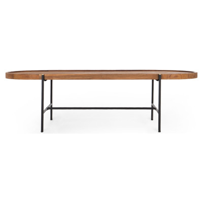 Mesa de café Coco com tampo oval