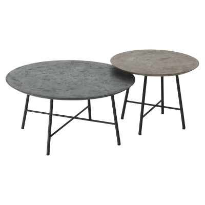 Conjunto de 2 mesas de café Delta Earth