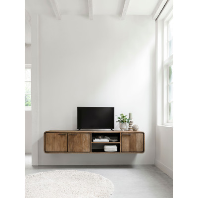 Suporte de TV Evo com 3 portas e 2 gavetas