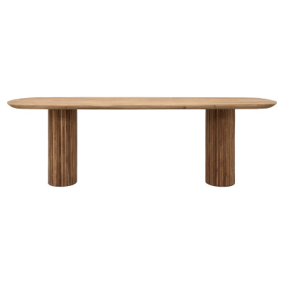 Mesa de jantar oval Lagoon em teca
