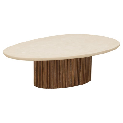 Mesa de centro Lagoon Mortex com forma de seixo