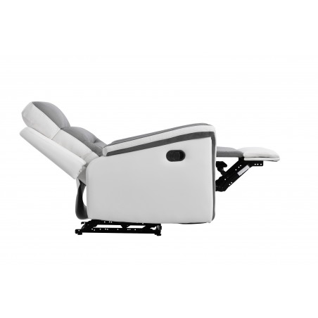 Fotoliu de relaxare 9222 manual din piele ecologică și microfibră