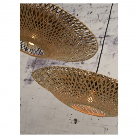 Kalimantan lampă pandantiv bambus țesute